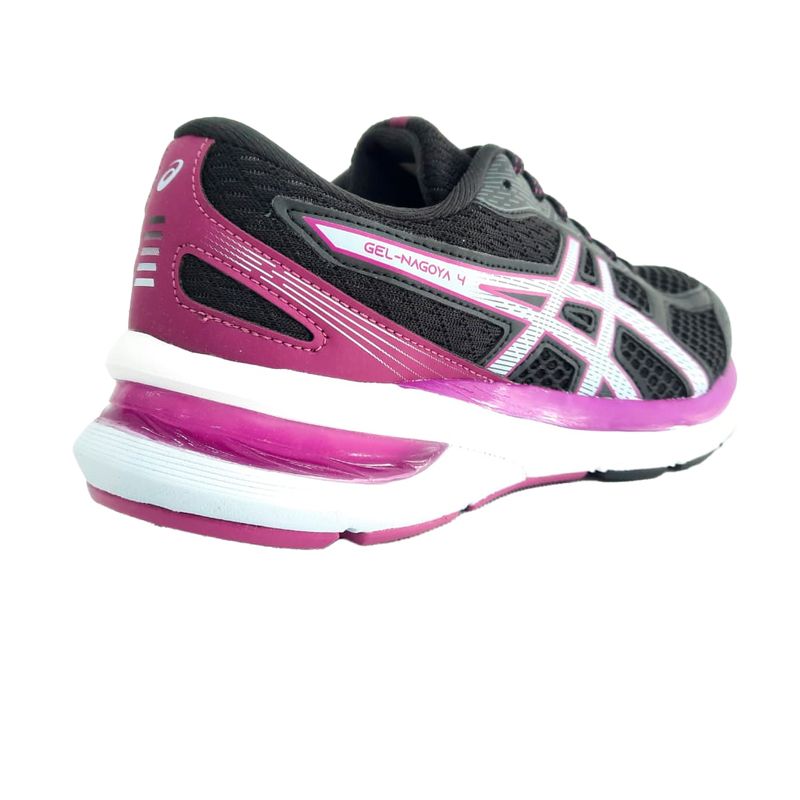 Championes de Mujer Asics Gel Nagoya 4 - Negro - Rosa — Stadium Sport