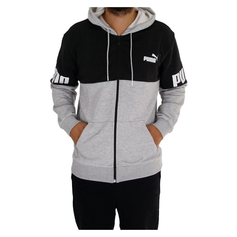 Campera puma best sale negra y blanca