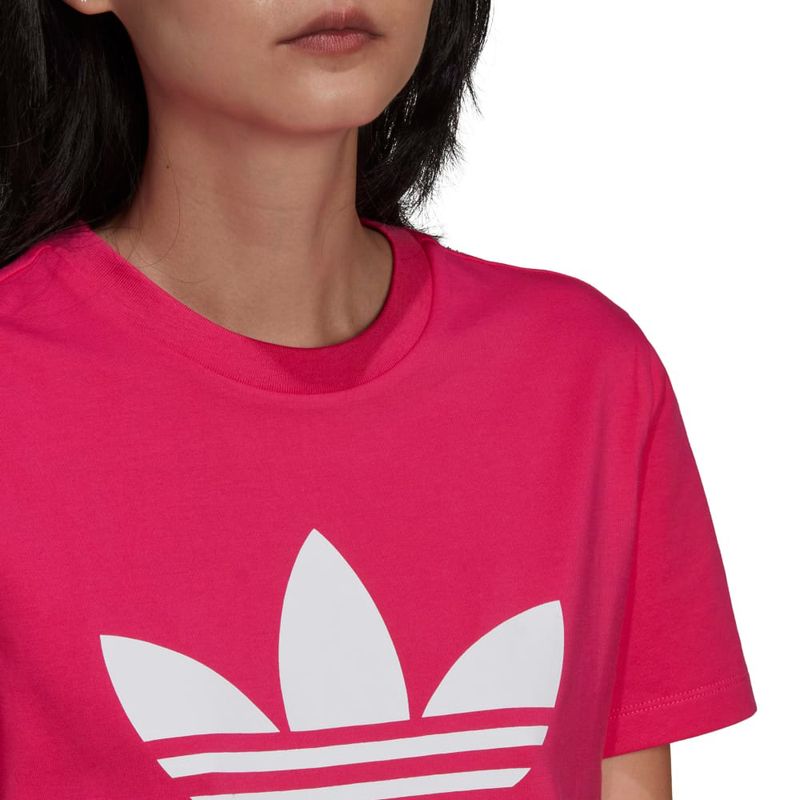 Camiseta adidas trefoil mujer hot sale