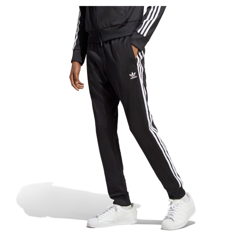 Pantalon negro adidas online hombre