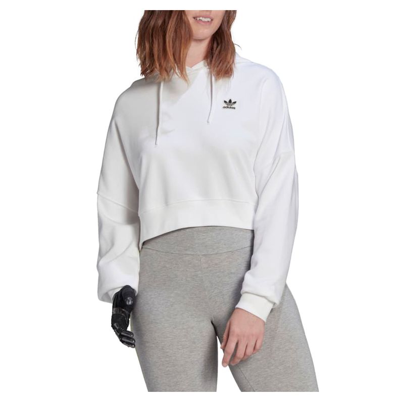 Buzo hoodie mujer online adidas