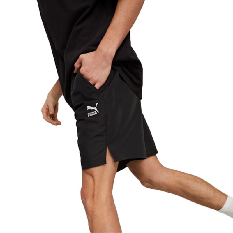 Pantalón Corto Fitness Puma Hombre Negro Algodón