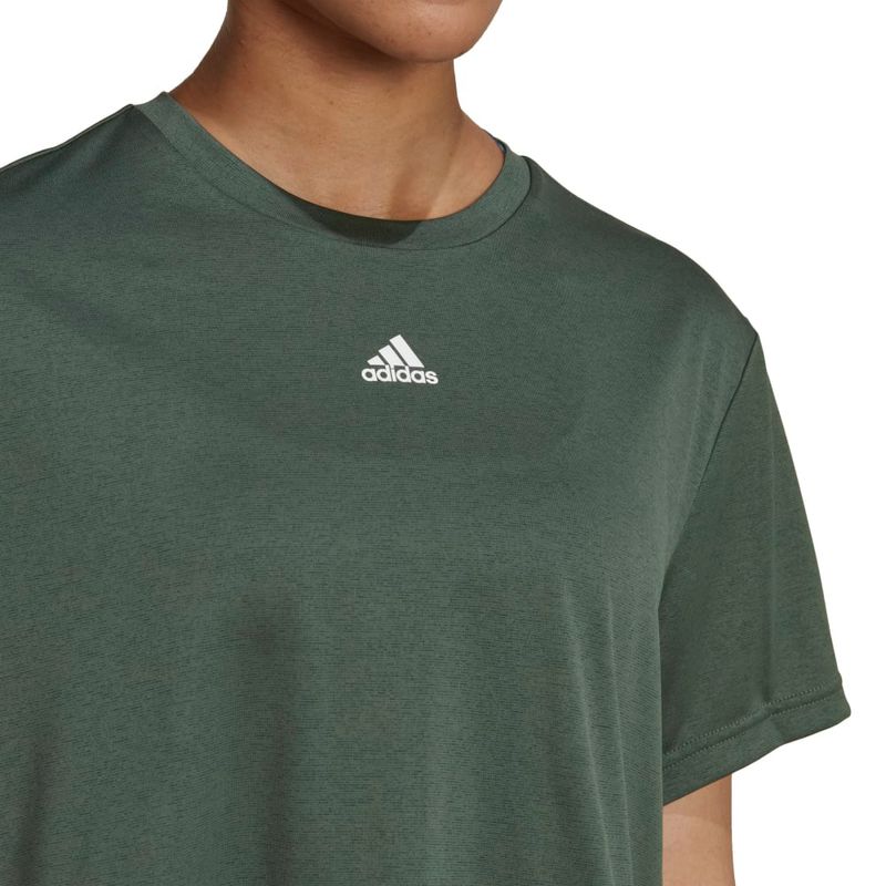 adidas Studio - Gris - Camiseta Yoga Mujer