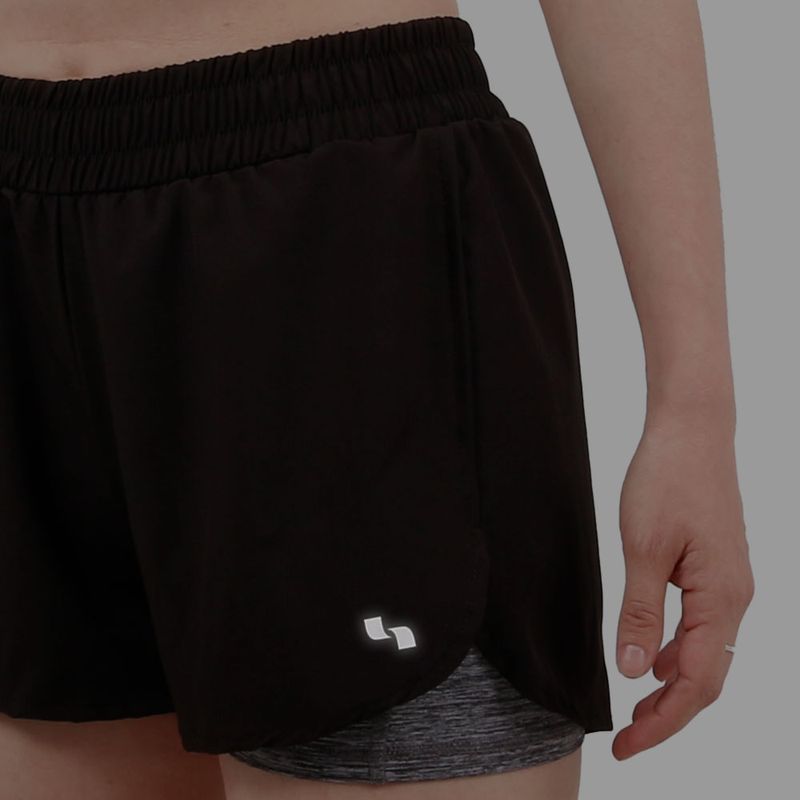 SHORT DEPORTIVO MUJER AGILITY CON CALCITA NEGRO (11724)