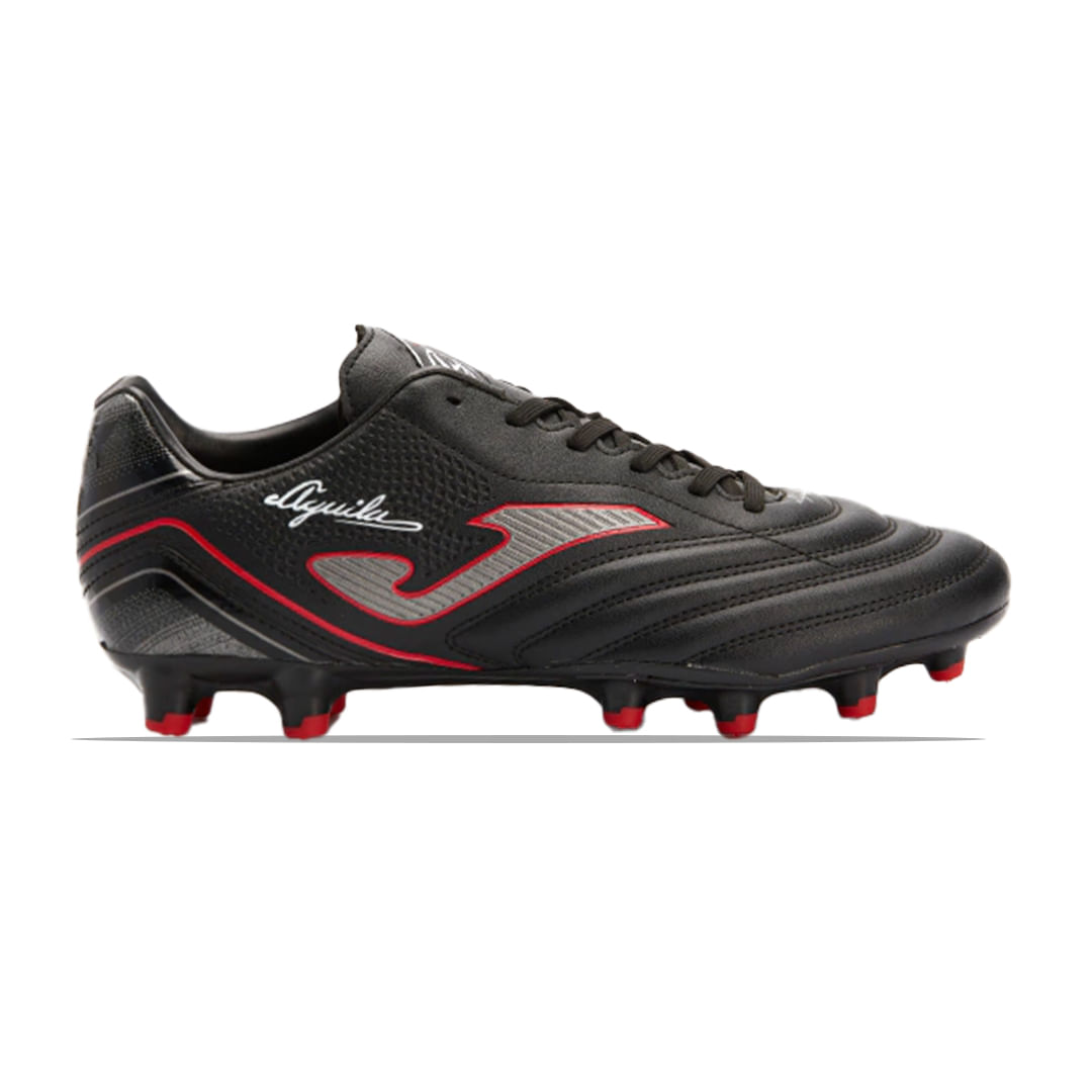 Erkek Futbol Maç Krampon Aguila 2301 Black Red Firm Ground Aguw2301Fg